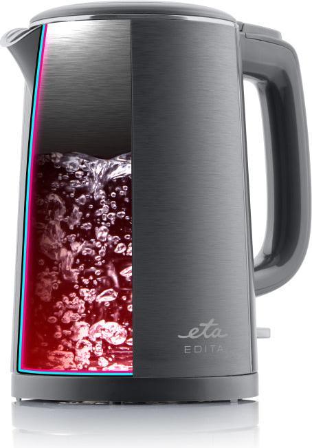 Actual product image ETA Kettle | 859590020 EDITA | Electric | 2200 W | 1.5 L | Stainless steel | 360° rotational base | Gray (1.50 l)