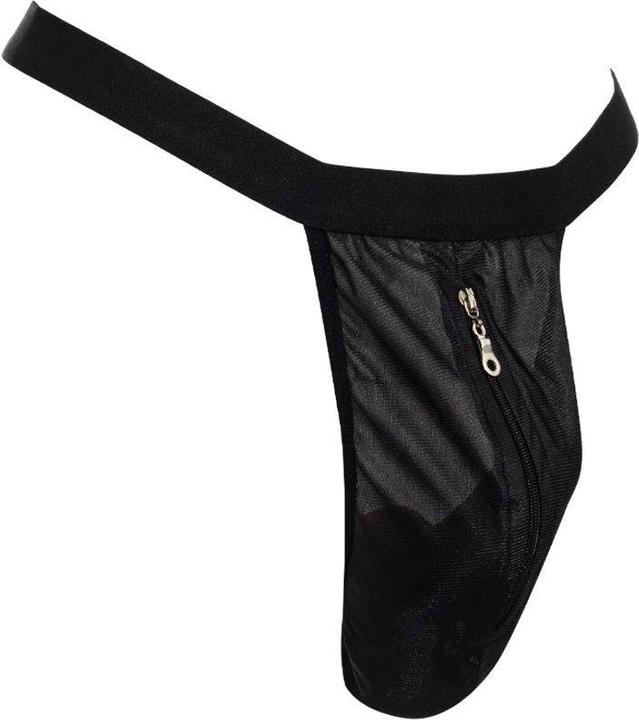 Produktbild Amorable by Rimba String mit Reissverschluss - One Size - Schwarz (One Size)