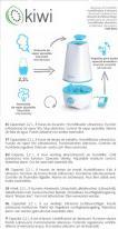 Image du produit Kiwi Humidificateur d'air à ultrasons 2.2l 8h