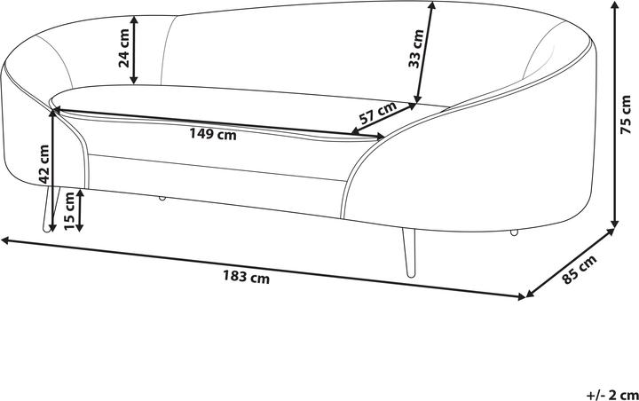 Produktbild Beliani Savar (3-Sitzer)