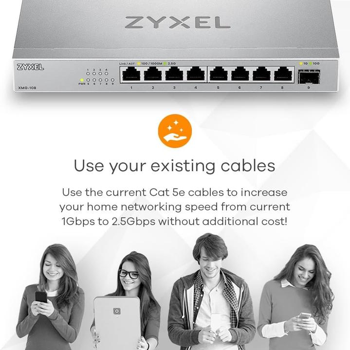 Immagine prodotto Zyxel XMG-108 (9 porte)