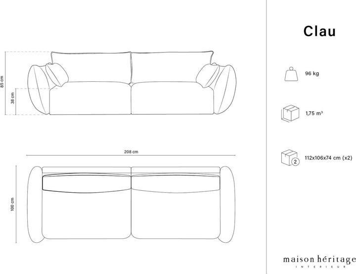 Produktbild Maison Heritage Clau (3-Sitzer)