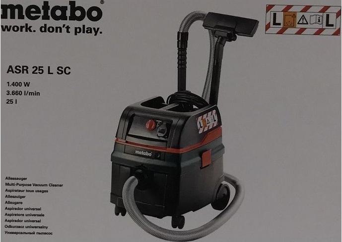 Immagine prodotto Metabo Asr 25 L Sc (Aspirapolvere a umido e a secco)