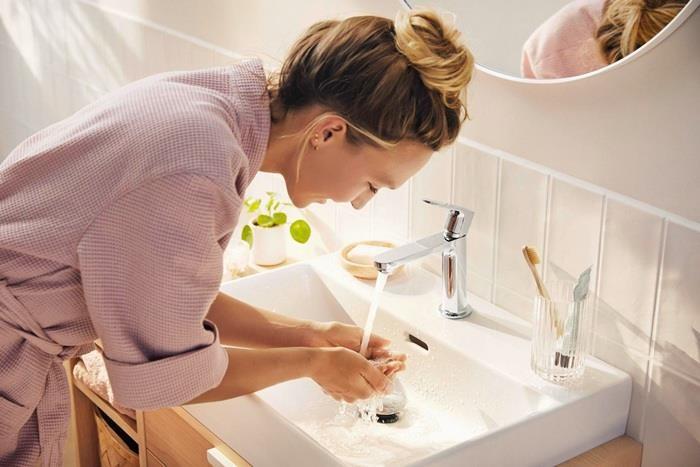 Produktbild hansgrohe HG Einhebel-Waschtischmischer Rebris S 110 CoolStart, ohne Ablaufgarnitur chrom