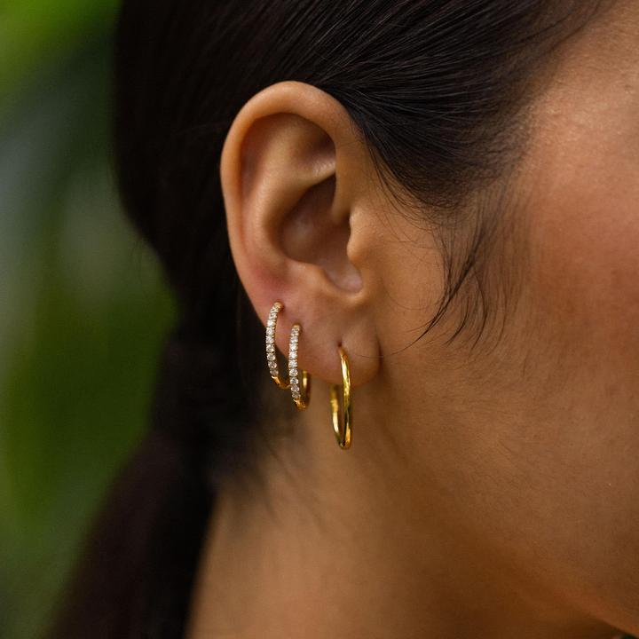 Immagine prodotto Purelei Set di orecchini glitterati argento (Acciaio inossidabile)