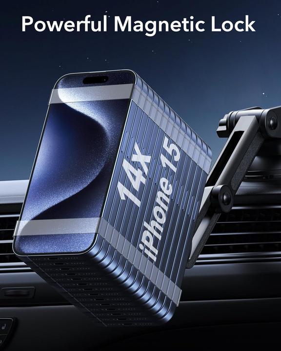 Immagine prodotto ESR Halolock Supporto Magnetico Magsafe Da Cruscotto Regolabile Per Auto Nero