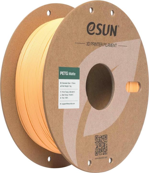 Produktbild eSUN Filament PETG-Matte Aprikose 1.75 mm 1 kg (PETG, 1000 g)