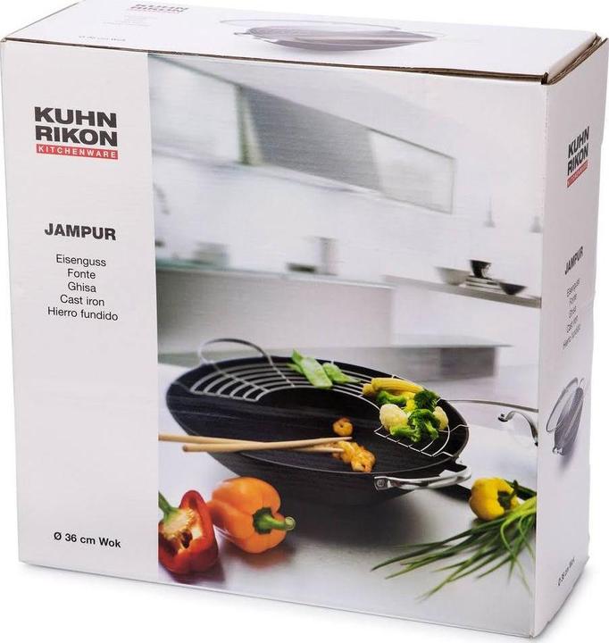 Produktbild Kuhn Rikon Jampur (36 cm, Wok Pfanne, Gusseisen)