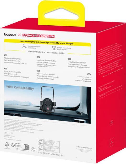 Produktbild Baseus UltraControl Car Holder (black) Bayern Edition