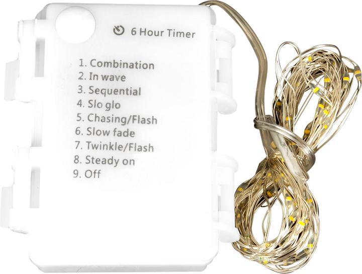 Actual product image Koopman LED fairy lights silver wire, 160 LEDs, colourful (7.95 m)