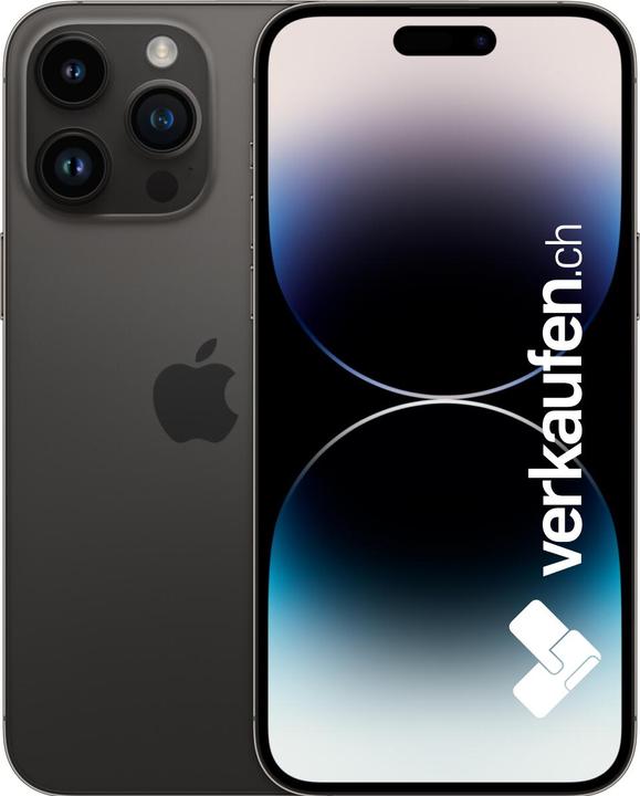 verkaufen.ch iPhone 14 Pro Max (128 GB, Space Black, 6.70", 48 Mpx, SIM + eSIM, A / Wie neu)