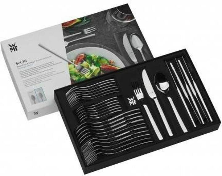 Productafbeelding WMF Bestekset 6 personen Vision 30st roestvrij staal 18/10 mat (30 Pcs., Bestekset)