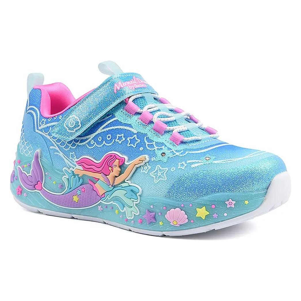 Skechers, Meisjes, Sneakers, 303060L, Veelkleurig, Blauw, (31)