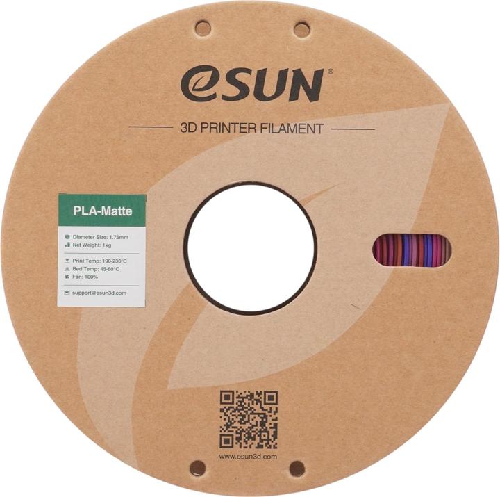 Image du produit eSUN ePLA-Matte Rainbow Fruit Candy Filament 1.75mm 1Kg (PLA, 1.75 mm, 1000 g, Multicolore)