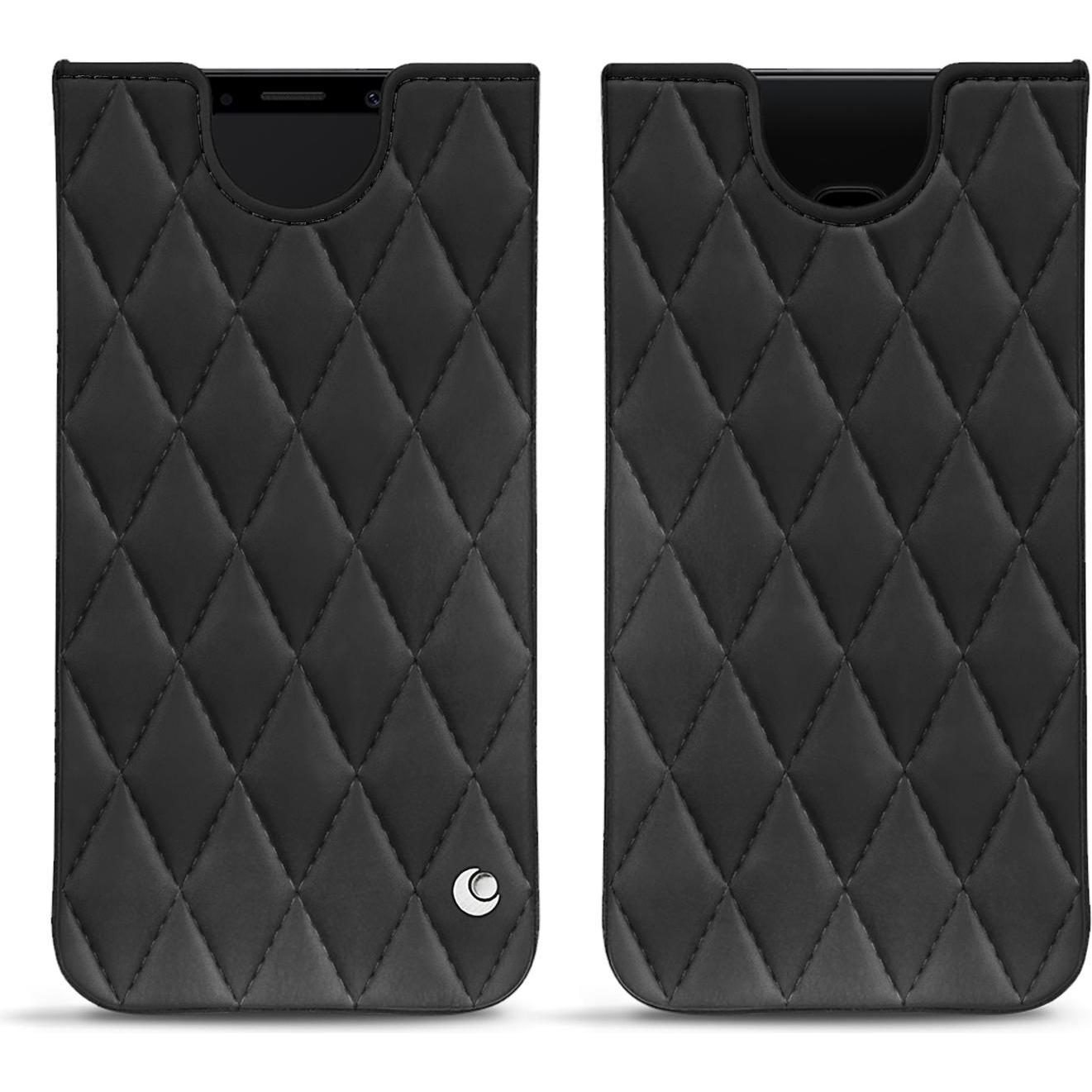 Noreve Lederschutzhülle (Samsung Galaxy S9), Smartphone Hülle, Schwarz