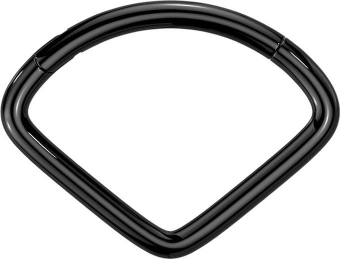 Produktbild Star Piercing Micro Segmentring klappbar schwarz Fächer (Titan, ohne Messing)