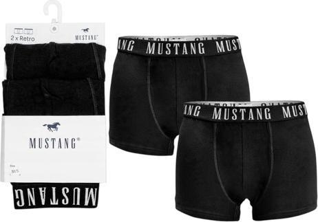 Actual product image Mustang Herren-Boxershorts, 2er-Pack, Schwarz (M, pack of 2)