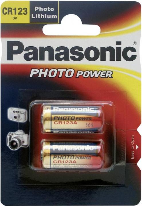 Actual product image Panasonic Photo Lithium CR123 (2 pcs., CR123A, 1400 mAh)
