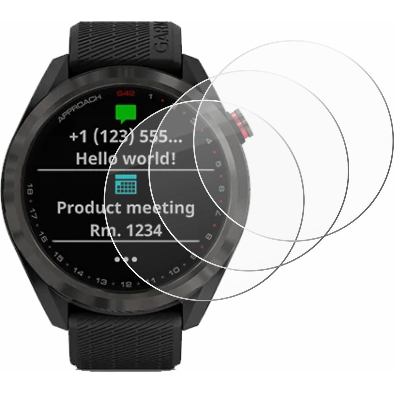 Thumbnail - Savvies Panzerglas Hartglas Displayschutz, Smartwatch Schutzfolie, Transparent