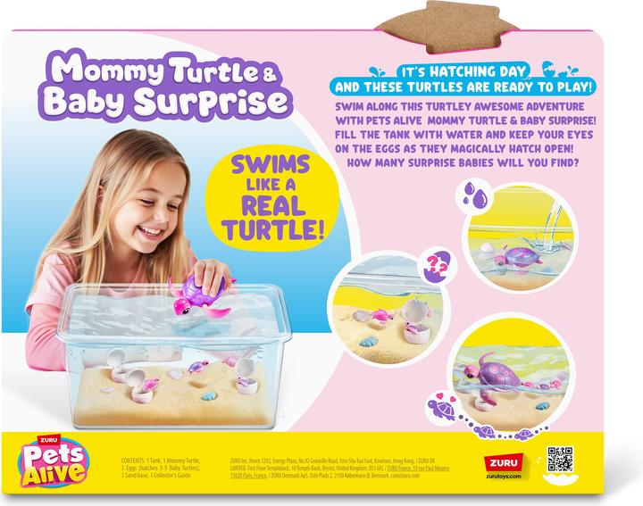 Produktbild Zuru Pets Alive - Mama Turtle & Baby Surprise (19.50 cm)