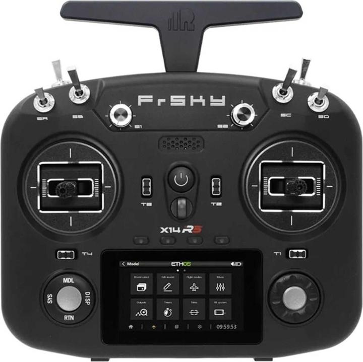 FrSky X14RS Sender 2,4Ghz Black mit Akku, ohne Ständerhalter, mit EVA-Bag