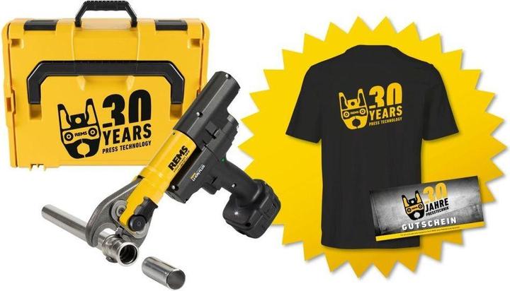 Rems Mini-Press 14V ACC B-P in L-Boxx + T-Shirt + Gutschein