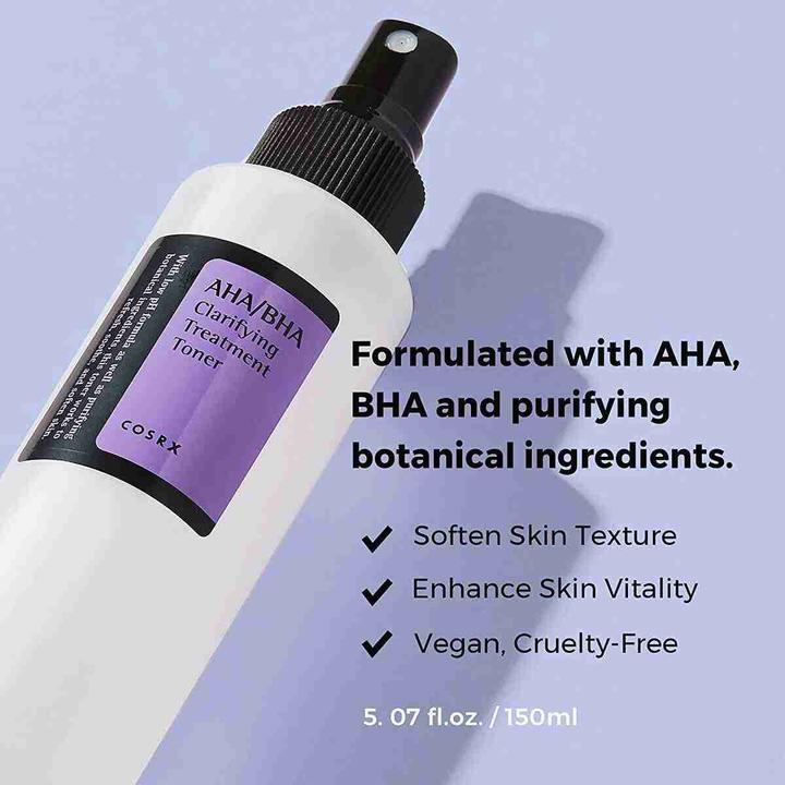 Actual product image Cosrx AHA/BHA Clarifying Treatment Toner (Face toner, 150 ml)