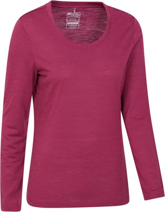 Actual product image Mountain Warehouse Womens/Ladies Agra Slub Long-Sleeved Top (40)