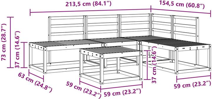 Produktbild vidaXL Outdoor-Sofa