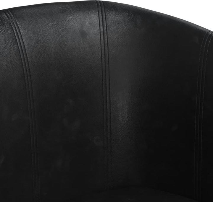 Produktbild VidaXL Clubsessel Schwarz Kunstleder,Farbe: Schwarz,Material