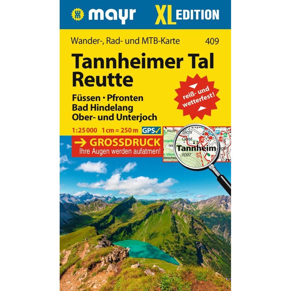 Mayr Wanderkarte Tannheimer Tal, Reutte XL 1:25.000, Landkarte
