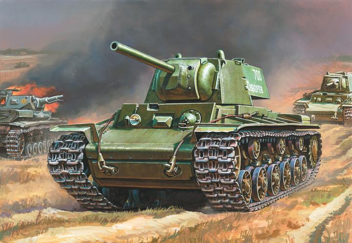 Actual product image Zvezda Soviet Heavy Tank KV-1