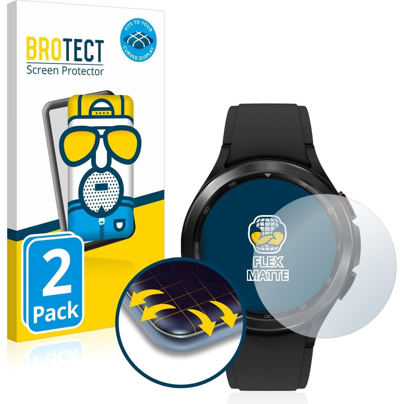 Thumbnail - BROTECT Full-Cover Displayschutz Matt, Smartwatch Schutzfolie, Grau