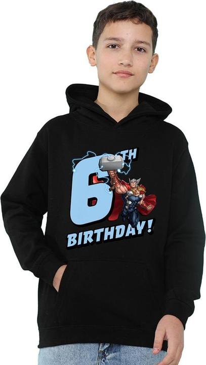 Produktbild Kapuzenpullover meliert 6 Geburtstag (128)