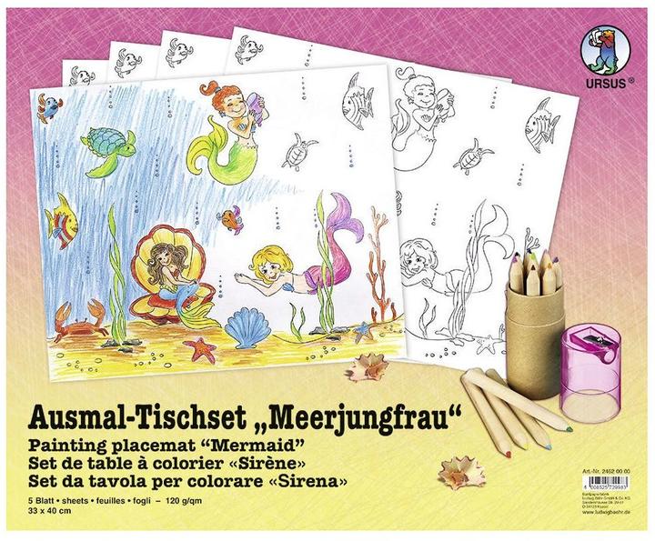 Produktbild Ursus Ausmaltischset Meerjungfrau