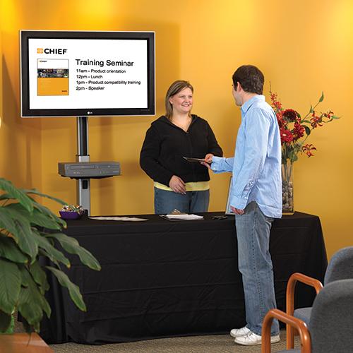 Actual product image Chief MFCUB - Cart - for LCD Display - Black - Screen Size: 76.2-139.7 cm (30"-