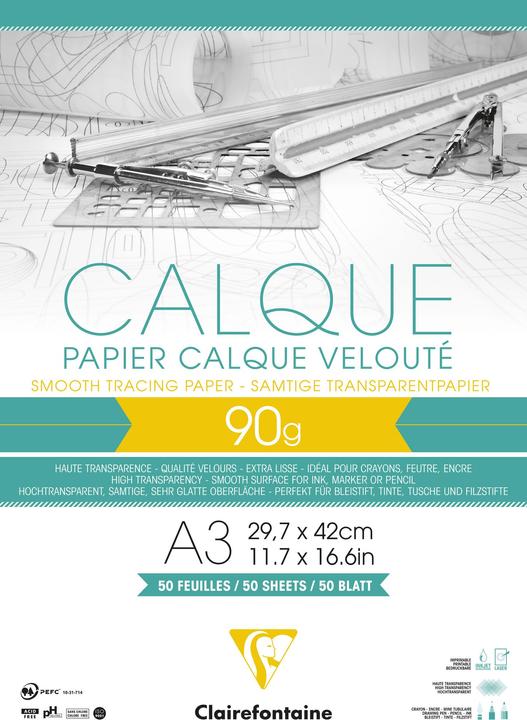 Produktbild Clairefontaine Technisches Zeichen (90 g/m², 50x)