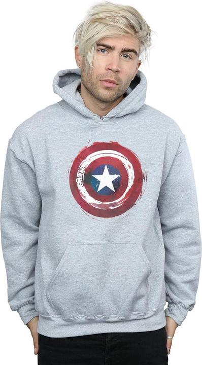 Produktbild Captain America Splatter Shield Kapuzenpullover (5XL)