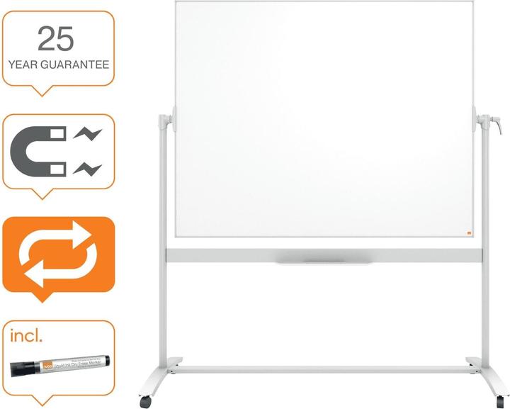 Image du produit Nobo Tableau mobile Drywipe 1901035 1200X1500mm (150 x 120 cm)