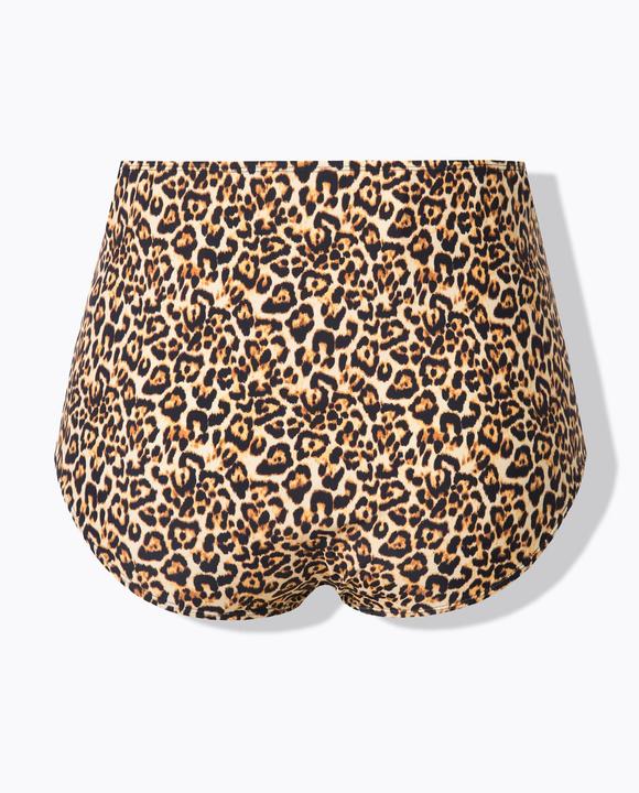 Actual product image Ulla Popken Bellieva wide stretch insert leopard pattern swim brief (42, 44)