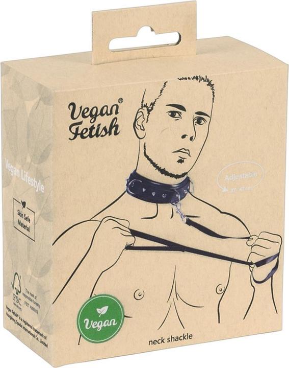 Vegan Fetish Halsfessel und Leine