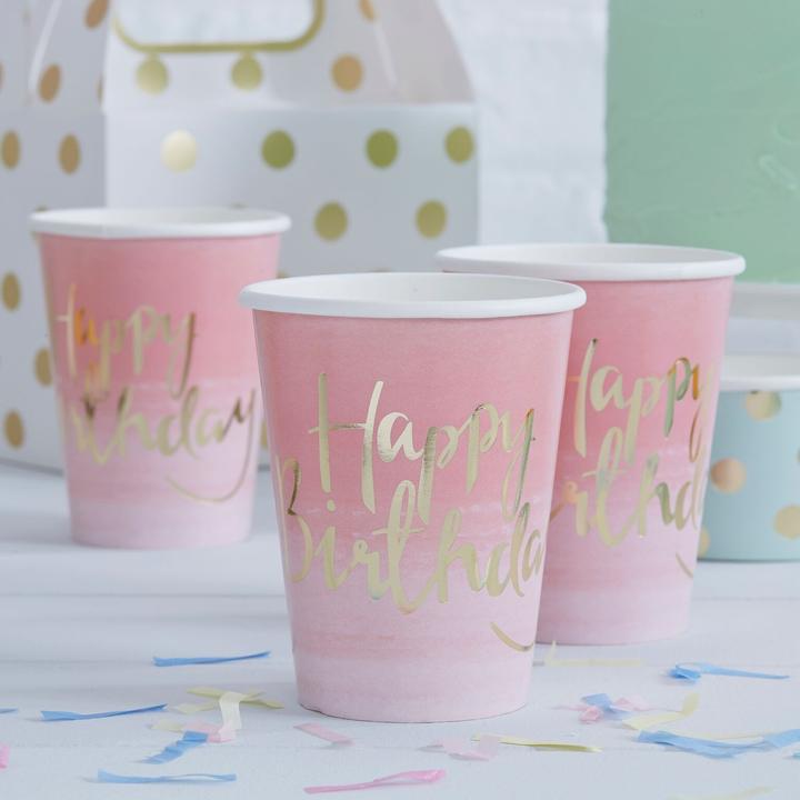Actual product image Ginger Ray Happy Birthday Mug (8 x)