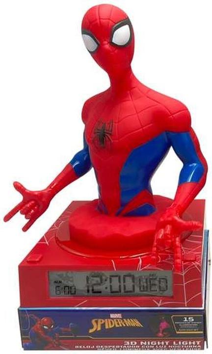 Image du produit Kids Licensing Marvel Spiderman 3D lamp with alarm clock