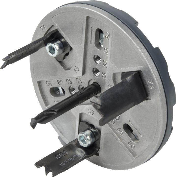 Produktbild wolfcraft 1 verst. LS Ø35,50,65,68,74,80mm (AH-UN)