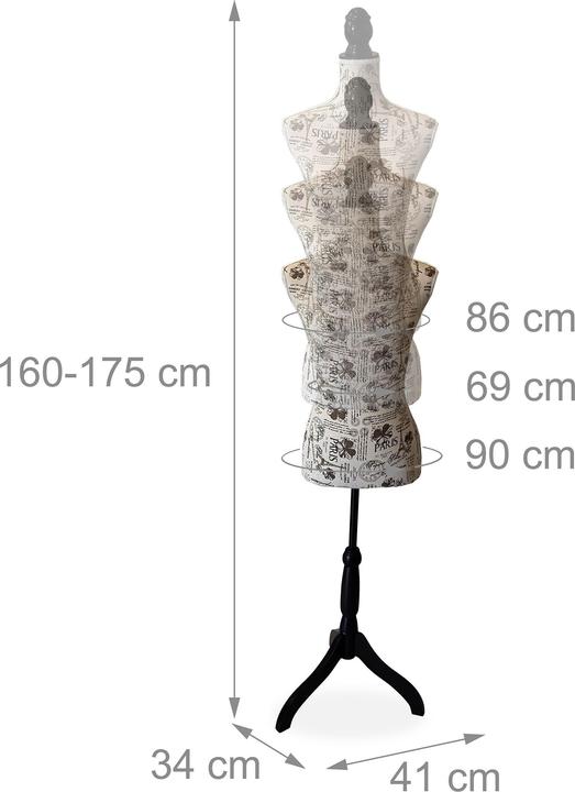 Produktbild Relaxdays Schneiderpuppe