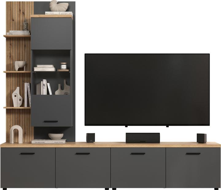 Anthrazit Melamin, Coast Evoke Oak Melamin