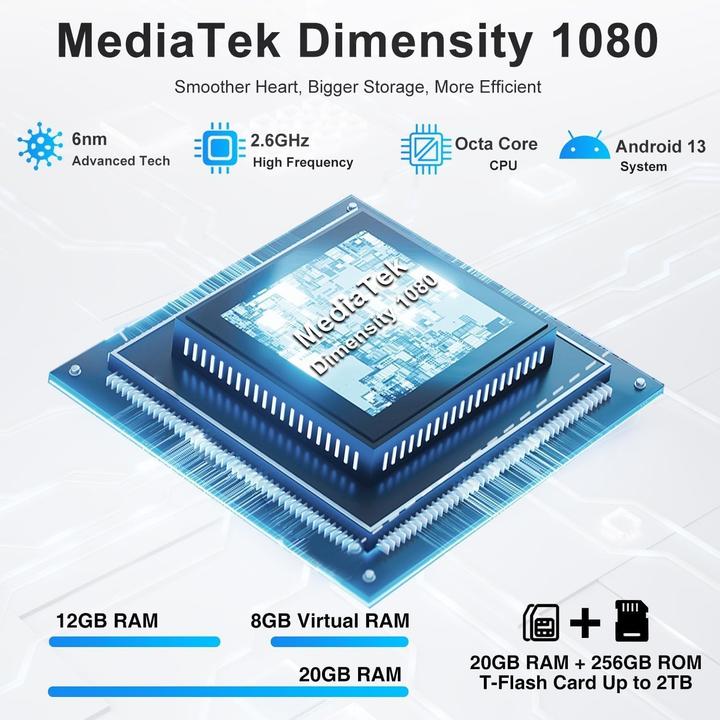 Produktbild Doogee V31GT (256 GB, Classic Black, 6.58", Hybrid Dual SIM, 5G)