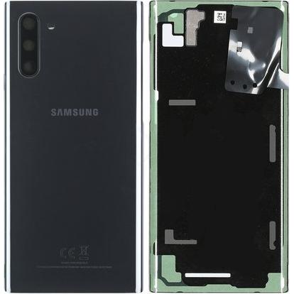 Samsung Galaxy Note 10 Back Cover Black (Samsung Galaxy Note 10), Pezzi di ricambio per dispositivi mobili, Nero