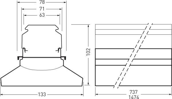 Image du produit Trilux 7651 HE PMW19 80-840 (8000 lm)