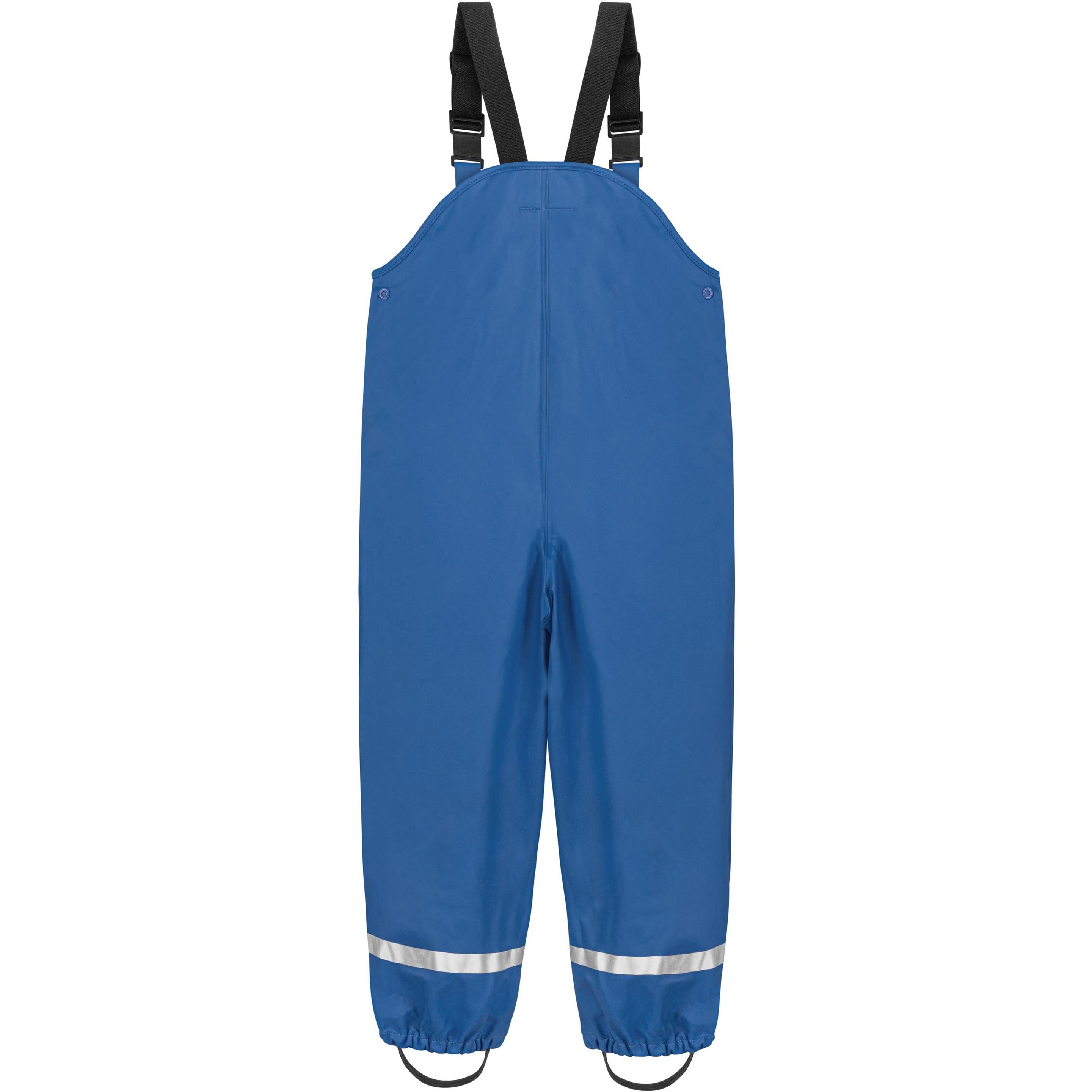 Thumbnail - Normani, Herren, Outdoorhose, Kinder Regenhose mit Hosenträgern „Skjolden“ - 9251 (110), Blau, 110